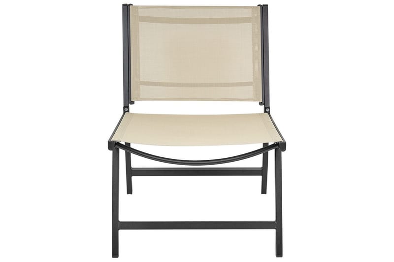 Hagestol Marceddi - Beige, svart - Hagemøbler & utemiljø - Stoler & Lenestoler - Utelenestoler