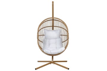 Hengestol Acri - Beige, hvit - Hagemøbler & utemiljø - Stoler & Lenestoler - Hengestoler