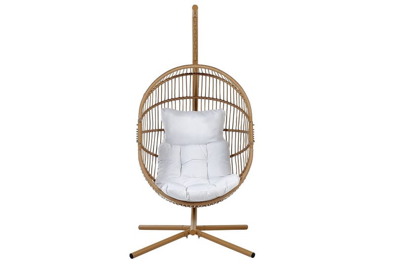 Hengestol Acri - Beige, hvit - Hagemøbler & utemiljø - Stoler & Lenestoler - Hengestoler