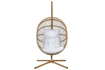 Hengestol Acri - Beige, hvit - Hagemøbler & utemiljø - Stoler & Lenestoler - Hengestoler