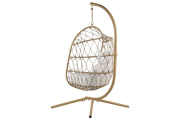 Hengestol Adria - Beige, hvit - Hagemøbler & utemiljø - Stoler & Lenestoler - Hengestoler