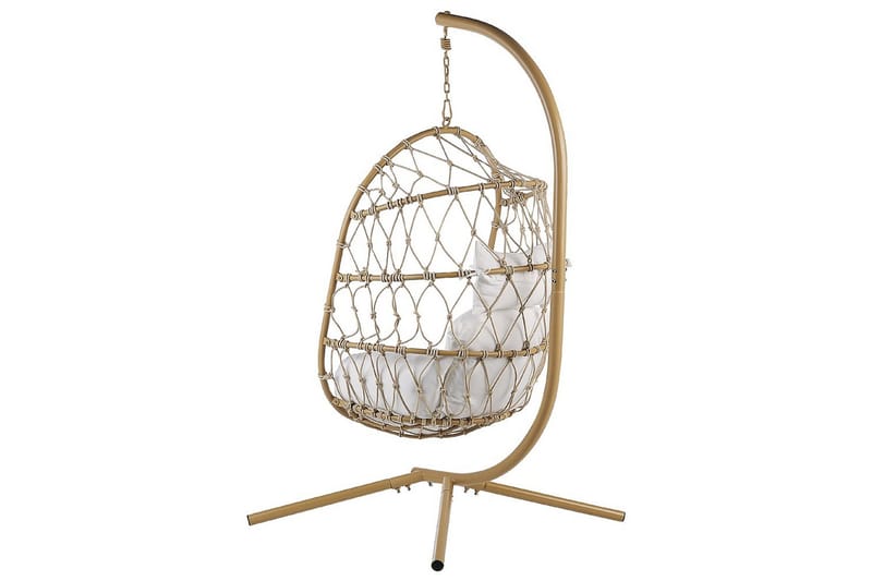 Hengestol Adria - Beige, hvit - Hagemøbler & utemiljø - Stoler & Lenestoler - Hengestoler