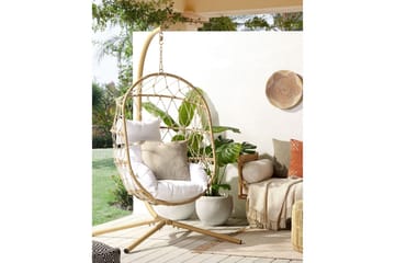 Hengestol Adria - Beige, hvit - Hagemøbler & utemiljø - Stoler & Lenestoler - Hengestoler