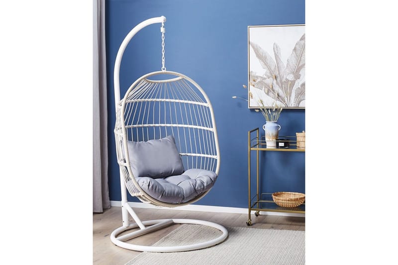 Hengestol Alba - Hvit, Grå - Hagemøbler & utemiljø - Stoler & Lenestoler - Hengestoler