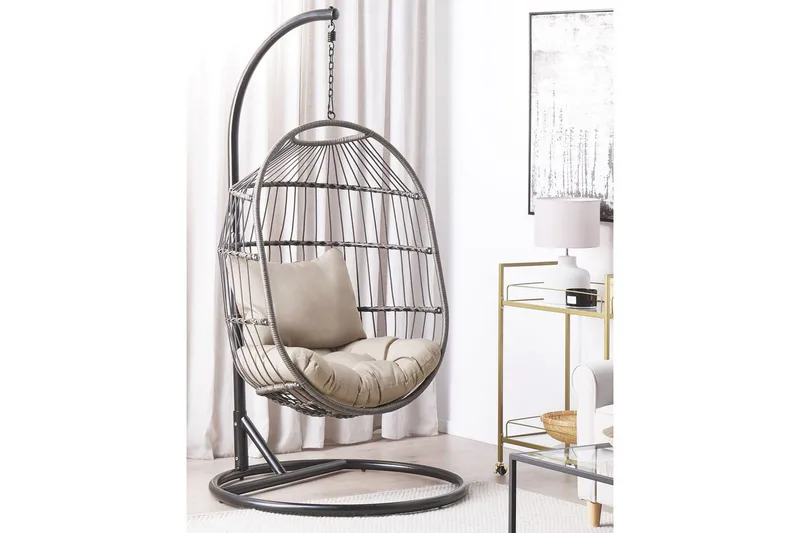 Hengestol Alba - Svart, Grå - Hagemøbler & utemiljø - Stoler & Lenestoler - Hengestoler