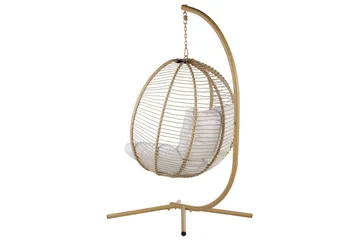 Hengestol Arco - Beige, hvit - Hagemøbler & utemiljø - Stoler & Lenestoler - Hengestoler