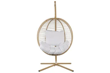 Hengestol Arco - Beige, hvit - Hagemøbler & utemiljø - Stoler & Lenestoler - Hengestoler