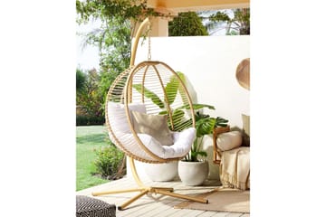 Hengestol Arco - Beige, hvit - Hagemøbler & utemiljø - Stoler & Lenestoler - Hengestoler