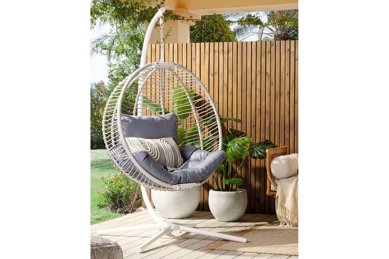 Hengestol Arco - Hvit, Grå - Hagemøbler & utemiljø - Stoler & Lenestoler - Hengestoler