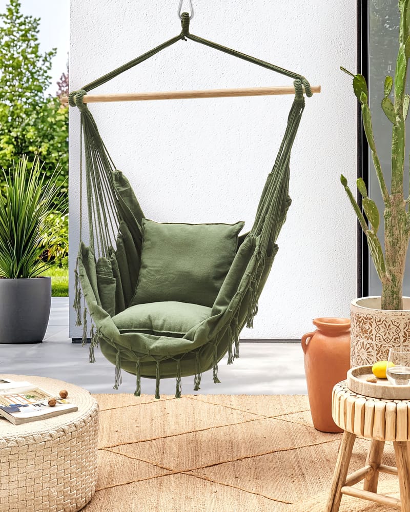 Hengestol utendørs Bonea Bomull - Grønn - Hagemøbler & utemiljø - Stoler & Lenestoler - Hengestoler
