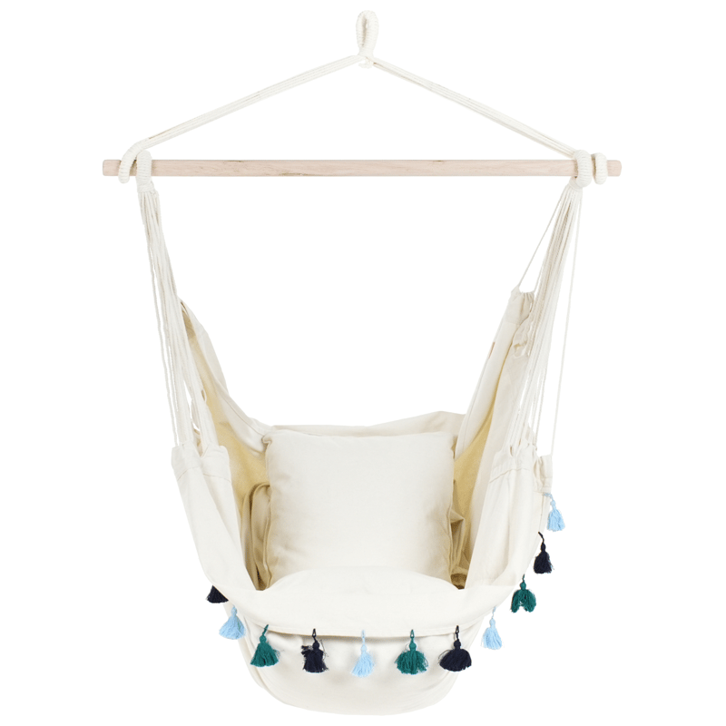 Hengestol utendørs Varena Bomull - Beige/Blå - Hagemøbler & utemiljø - Stoler & Lenestoler - Hengestoler