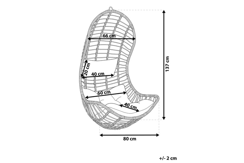 Appuna Hengestol - Beige - Hagemøbler & utemiljø - Stoler & Lenestoler - Hengestoler