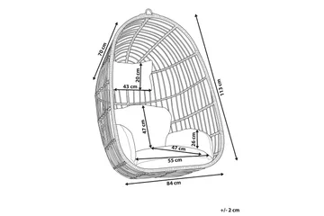 Hallstavik Hengestol - Beige - Hagemøbler & utemiljø - Stoler & Lenestoler - Hengestoler