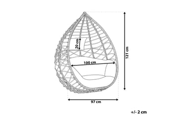 Hengestol Broakulla - Beige - Hagemøbler & utemiljø - Stoler & Lenestoler - Hengestoler