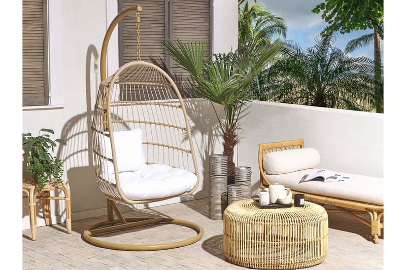 Hengestol med Stativ tau beige ALL - Tre / Natur - Hagemøbler & utemiljø - Stoler & Lenestoler - Hengestoler