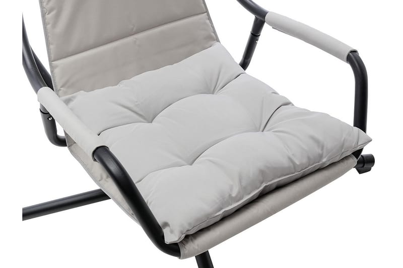 Hengestol Utendørs – Hengestol – Hengestol med stativ og tak for balkong og uteplass - Svart|Grå - Hagemøbler & utemiljø - Stoler & Lenestoler - Hengestoler