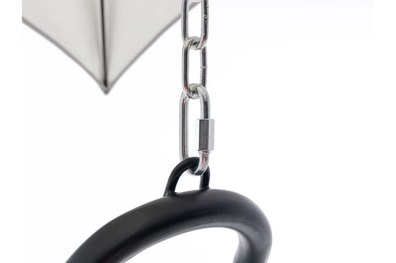 Hengestol Utendørs – Hengestol – Hengestol med stativ og tak for balkong og uteplass - Svart|Grå - Hagemøbler & utemiljø - Stoler & Lenestoler - Hengestoler