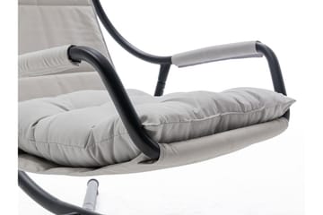 Hengestol Utendørs – Hengestol – Hengestol med stativ og tak for balkong og uteplass - Svart|Grå - Hagemøbler & utemiljø - Stoler & Lenestoler - Hengestoler