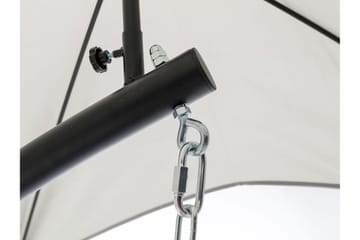 Hengestol Utendørs – Hengestol – Hengestol med stativ og tak for balkong og uteplass - Svart|Grå - Hagemøbler & utemiljø - Stoler & Lenestoler - Hengestoler