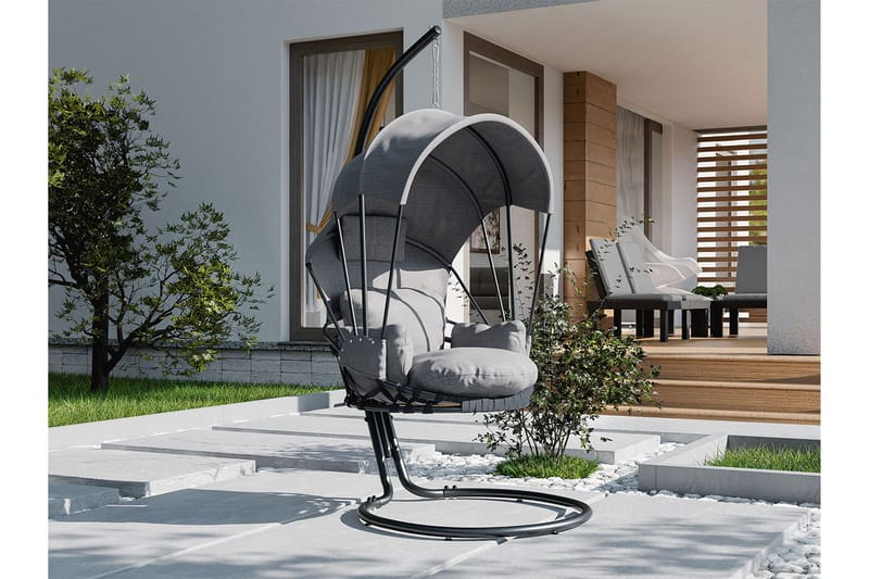 Hengestol Utendørs med stativ og tak – Hengestol – Hengestol - Svart - Hagemøbler & utemiljø - Stoler & Lenestoler - Hengestoler