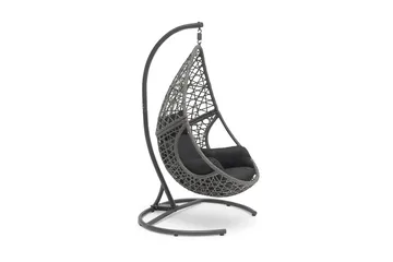 Hillerstorp Droppen hengestol utendørs 120x125 cm - Svart/hvit - Hagemøbler & utemiljø - Stoler & Lenestoler - Hengestoler