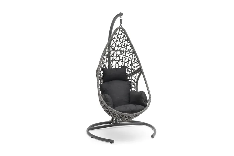 Hillerstorp Droppen hengestol utendørs 120x125 cm, Svart/hvit
