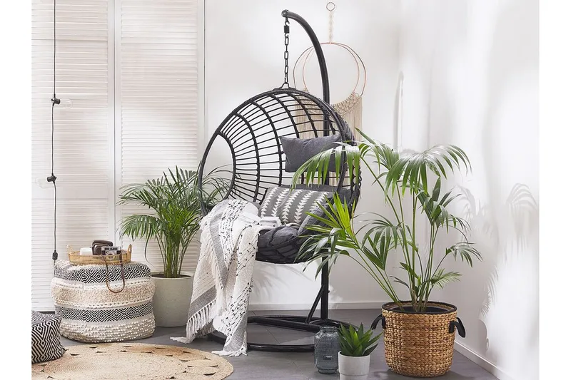 Hyvena Hengestol med Stativ - Svart - Hagemøbler & utemiljø - Stoler & Lenestoler - Hengestoler