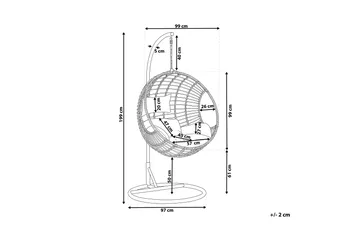 Hyvena Hengestol med Stativ - Svart - Hagemøbler & utemiljø - Stoler & Lenestoler - Hengestoler