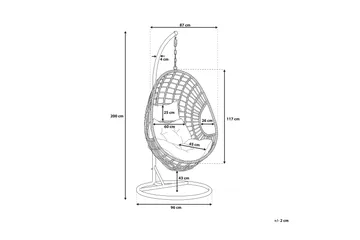 Maesllyn Hengestol Rotting - Beige - Hagemøbler & utemiljø - Stoler & Lenestoler - Hengestoler