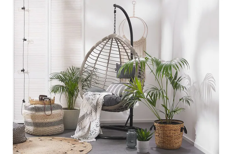 Parylak Hengestol med Stativ - Grå - Hagemøbler & utemiljø - Stoler & Lenestoler - Hengestoler