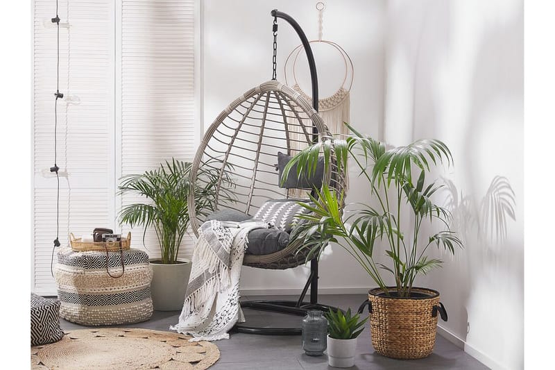 Parylak Hengestol med Stativ - Grå - Hagemøbler & utemiljø - Stoler & Lenestoler - Hengestoler