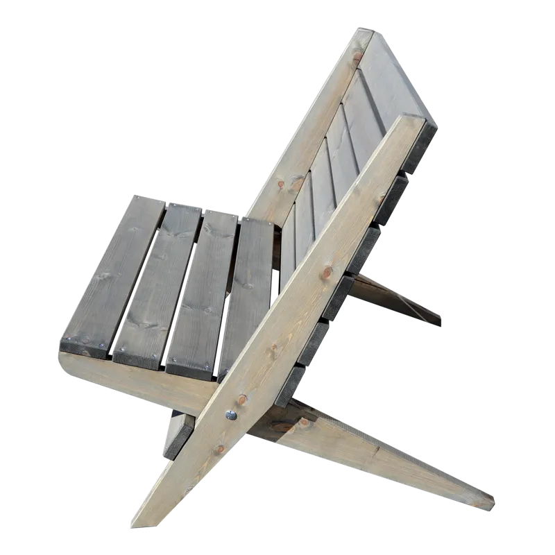 Hillerstorp EcoFurn utestol Granny Double furu oljet grå - Grå - Hagemøbler & utemiljø - Stoler & Lenestoler - Utelenestoler