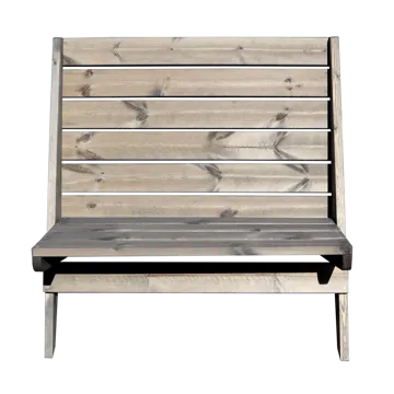 Hillerstorp EcoFurn utestol Granny Double furu oljet grå - Grå - Hagemøbler & utemiljø - Stoler & Lenestoler - Utelenestoler