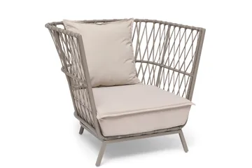 Hillerstorp Jet Set lenestol lounge - Beige - Hagemøbler & utemiljø - Stoler & Lenestoler - Utelenestoler