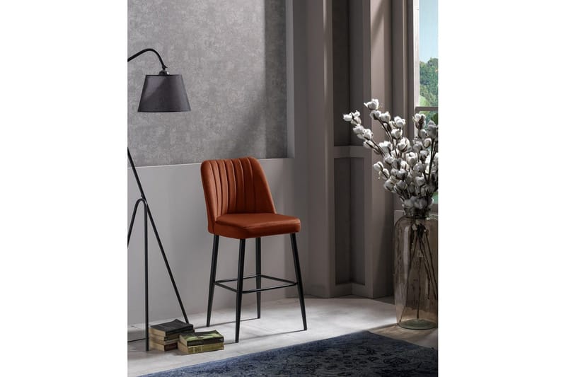 Huddy Barstol Utomhus 99 cm - Rød/Sort - Hagemøbler & utemiljø - Stoler & Lenestoler - Barstoler utendørs