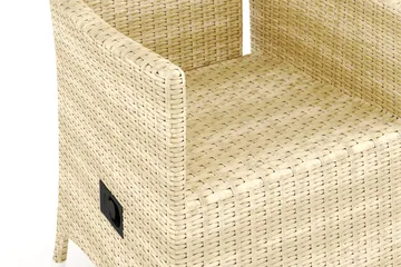 Jenny utespise-/utestol, regulerbar - justerbar - Beige - Hagemøbler & utemiljø - Stoler & Lenestoler - Utelenestoler