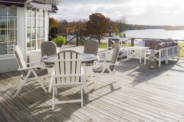 Justerbar lenestol Hillerstorp Läckö - Hvit - Hagemøbler & utemiljø - Stoler & Lenestoler - Posisjonsstoler