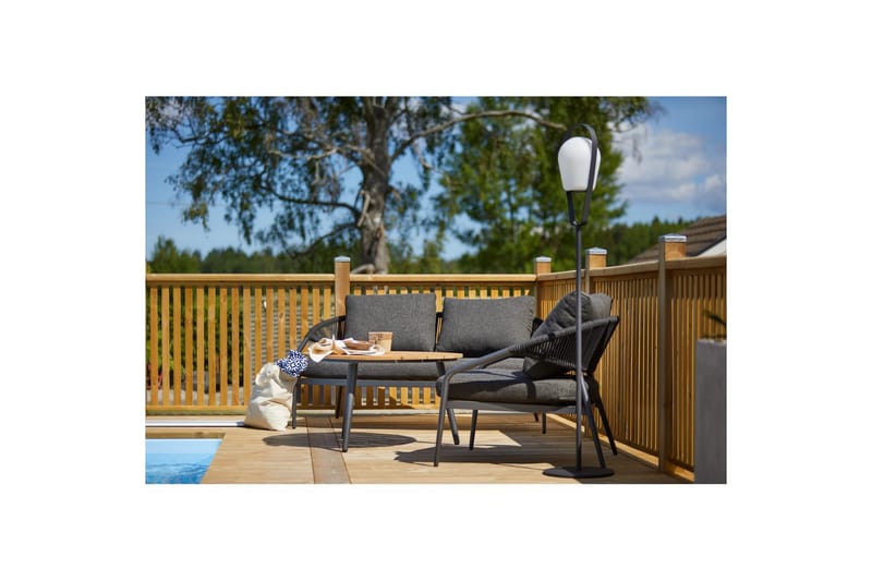 Lenestol Hillerstorp Ekeryd 2-pakk Antrasittgrå - Hagemøbler & utemiljø - Stoler & Lenestoler - Utelenestoler