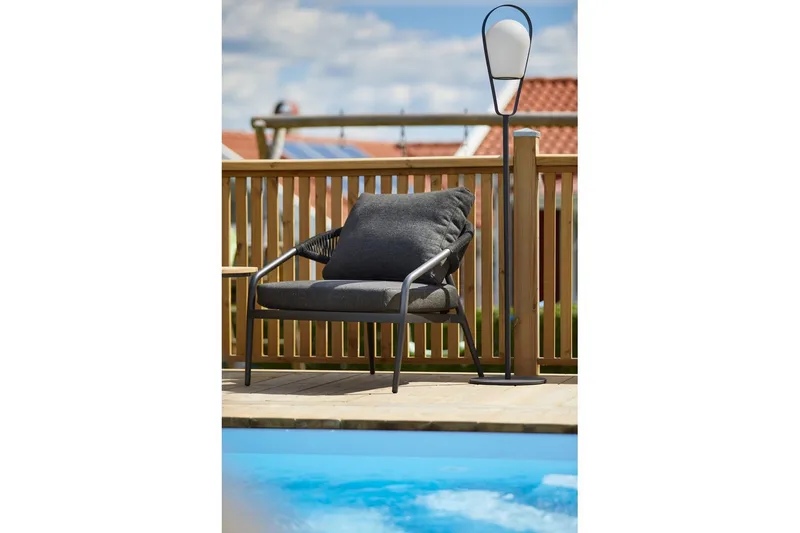 Lenestol Hillerstorp Ekeryd 2-pakk Antrasittgrå - Hagemøbler & utemiljø - Stoler & Lenestoler - Utelenestoler