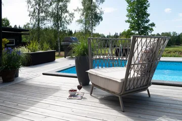 Lenestol Hillerstorp Jet Set Lounge - Beige - Hagemøbler & utemiljø - Stoler & Lenestoler - Utelenestoler