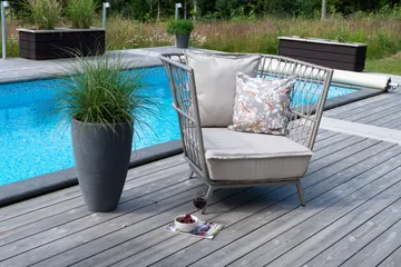 Lenestol Hillerstorp Jet Set Lounge - Beige - Hagemøbler & utemiljø - Stoler & Lenestoler - Utelenestoler