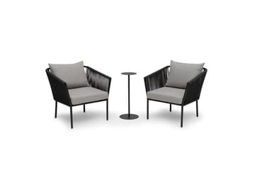 Lenestol Hillerstorp Lersund Svart/Grå - Svart/Grå - Hagemøbler & utemiljø - Stoler & Lenestoler - Utelenestoler