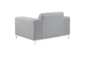 Lenestol sett på 2 Rovigo - Lysegrå, Hvit, Lysegrå, hvit - Hagemøbler & utemiljø - Stoler & Lenestoler - Utelenestoler