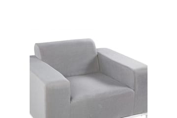 Lenestol sett på 2 Rovigo - Lysegrå, Hvit, Lysegrå, hvit - Hagemøbler & utemiljø - Stoler & Lenestoler - Utelenestoler