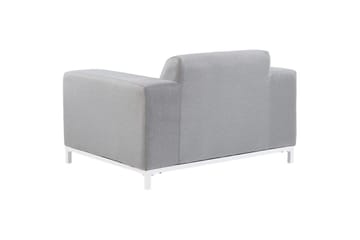 Lenestol sett på 2 Rovigo - Lysegrå, Hvit, Lysegrå, hvit - Hagemøbler & utemiljø - Stoler & Lenestoler - Utelenestoler