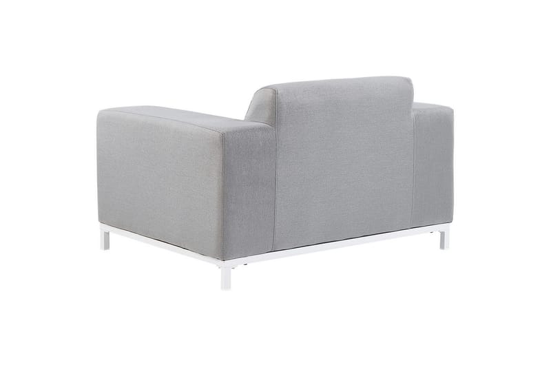 Lenestol sett på 2 Rovigo - Lysegrå, Hvit, Lysegrå, hvit - Hagemøbler & utemiljø - Stoler & Lenestoler - Utelenestoler