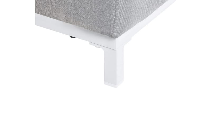 Lenestol sett på 2 Rovigo - Lysegrå, Hvit, Lysegrå, hvit - Hagemøbler & utemiljø - Stoler & Lenestoler - Utelenestoler