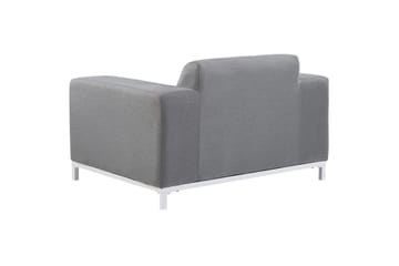 Lenestol sett på 2 Rovigo - Grå, hvit - Hagemøbler & utemiljø - Stoler & Lenestoler - Utelenestoler