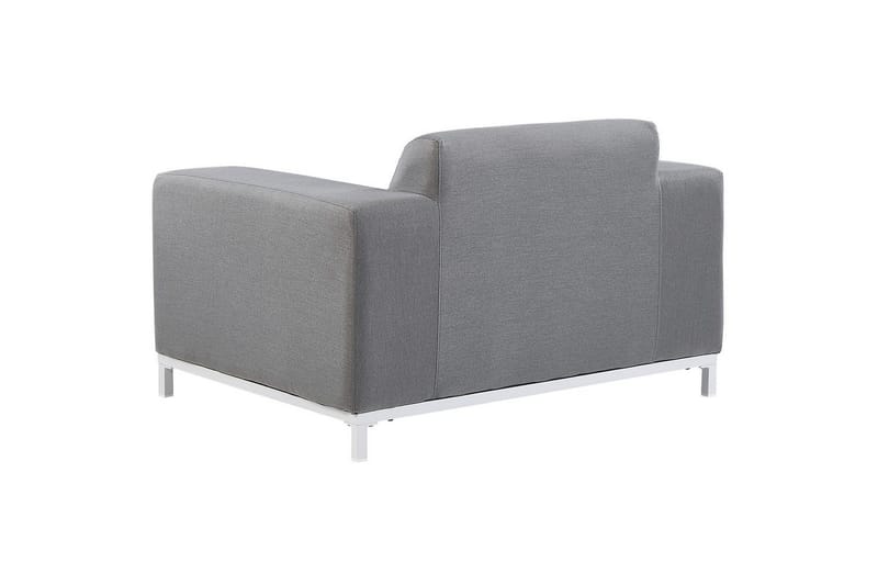 Lenestol sett på 2 Rovigo - Grå, hvit - Hagemøbler & utemiljø - Stoler & Lenestoler - Utelenestoler