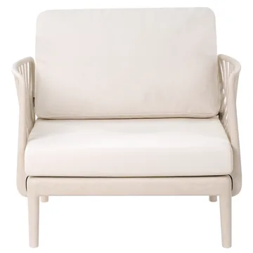 Lenestol utendørs Saturnia - Beige - Hagemøbler & utemiljø - Stoler & Lenestoler - Utelenestoler